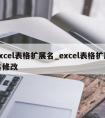 excel表格扩展名_excel表格扩展名修改