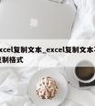 excel复制文本_excel复制文本不复制格式