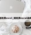 随机数excel_随机数excwl函数