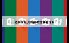 选购冰箱_冰箱参数主要看什么