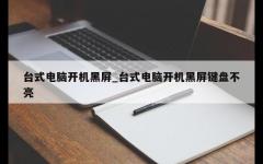 台式电脑开机黑屏_台式电脑开机黑屏键盘不亮