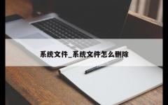 系统文件_系统文件怎么删除