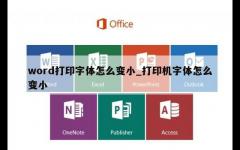 word打印字体怎么变小_打印机字体怎么变小