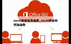 excel表格加发函数_excel表格如何加函数