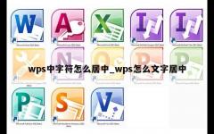 wps中字符怎么居中_wps怎么文字居中