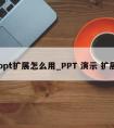 ppt扩展怎么用_PPT 演示 扩展