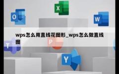 wps怎么用直线花图形_wps怎么做直线图