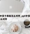 ppt中多个表格怎么对齐_ppt中多张图片怎么对齐