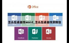 怎么在桌面找word_怎么在桌面找到微信