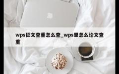 wps征文查重怎么查_wps里怎么论文查重