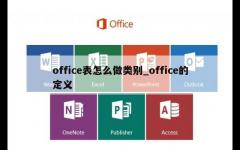 office表怎么做类别_office的定义