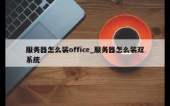 服务器怎么装office_服务器怎么装双系统